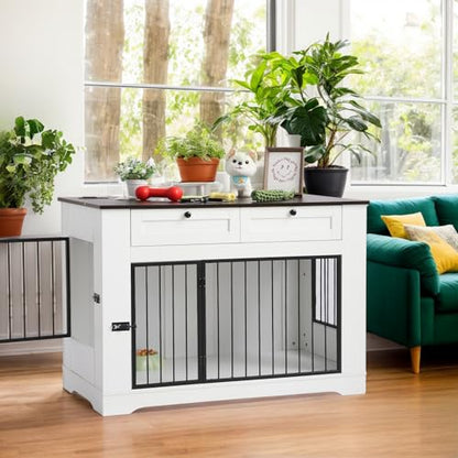 Large Dog Crate Furniture-Decorative Heavy Duty Dog Cage Indoor, view 8