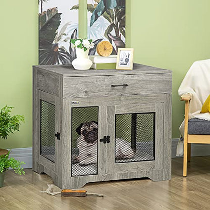 Dog Crate Furniture with Soft Water-Resistant Cushion, view 3