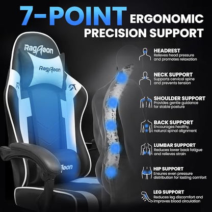 Gaming Chair for Adults Gamer Game Ergonomic PC Chair, 7-Point Support, view 7