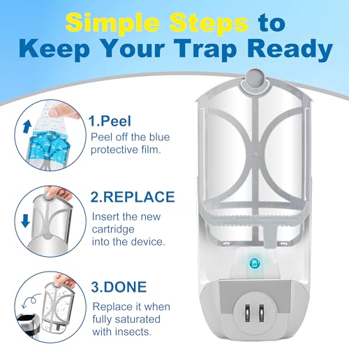 10 Pack Flying Trap Refills Compatible with Flying Insect Trap Refill, view 3