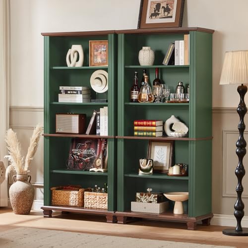 70" Tall Green Bookshelf, view 5