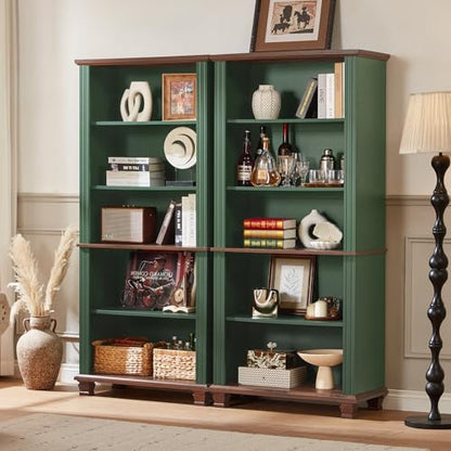 70" Tall Green Bookshelf, view 5