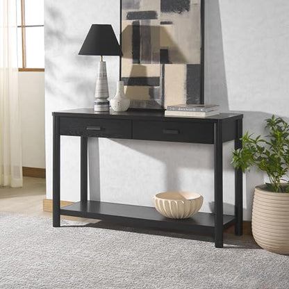 SAFAVIEH Couture Collection Jaylessa Black 2-Drawer Console Table