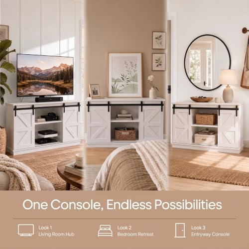 58'' Farmhouse TV Stand for TVs up to 65 Inches, view 7