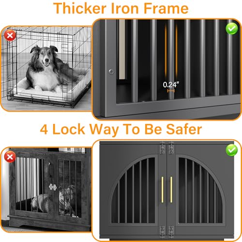 Dog Crate Furniture End Table, view 6