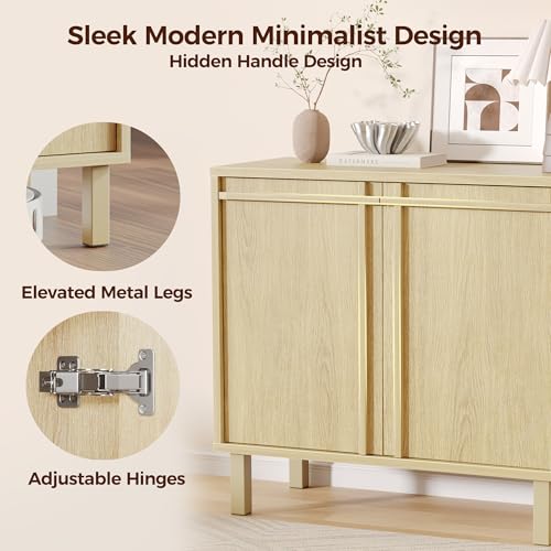 Sideboard Buffet Cabinet with Storage, Small Entryway Credenza, view 6