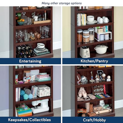 Miscellaneous Storage 5-Shelf Bookcase/ Book shelf, Select Cherry finish
