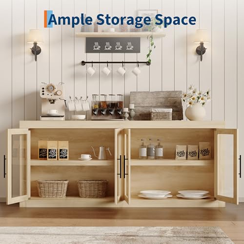 70.8 in Sideboard Buffet Cabinet with Storage, view 8