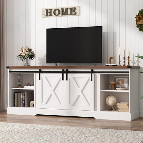 Farmhouse TV Stand for 70/75/80 Inch TV, view 2