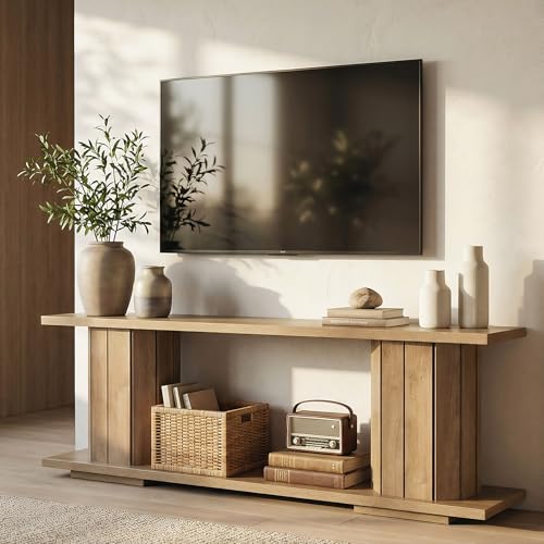 Farmhouse Wooden TV Stand for 60/65/70 Inch TVs, view 4