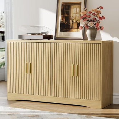 55" Modern Sideboard Buffet Cabinet with Storage for Living Room Kitchen, view 2