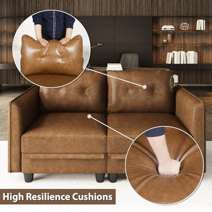 Modular Sectional Sofa Middle Module Storage Seat for Customizable Couch Accent Armless Chair