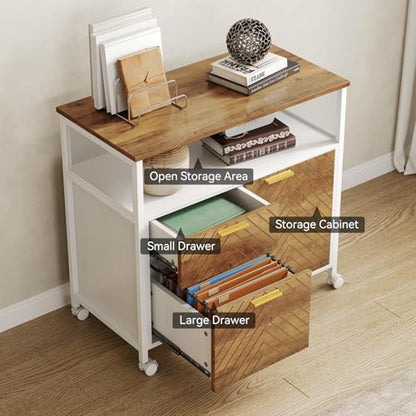 63-Inch Office Desk with 31.5-Inch Lateral File Cabinet, Study Writing Desk Computer Desk for Home Office