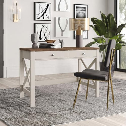 40 Inches Farmhouse Computer Desk with 2 Drawers, view 5