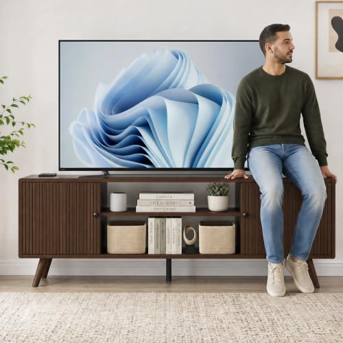 55" Mid Century Modern TV Stand for TVs Up to 60 Inch, view 6