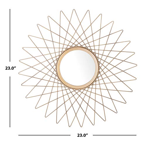 SAFAVIEH Home Bilsons Gold Sunburst Round 23-inch Decorative Accent Mirror