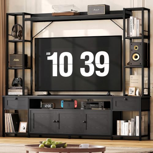 85" W Entertainment Center for TVs 65 inch, TV Stand with Storage, view 2