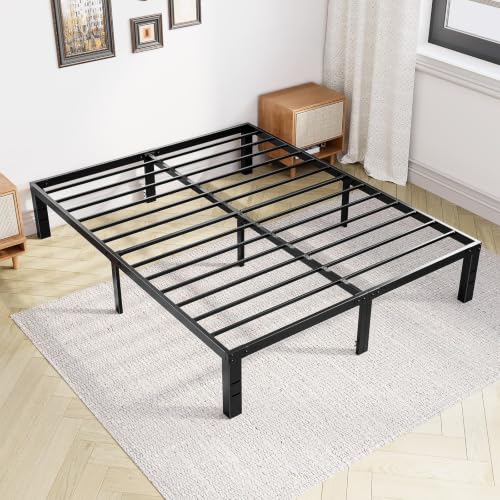 Queen Bed Frames, 12 Inch Height Metal Platform Bed Frame, view 2