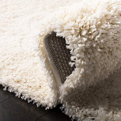 SAFAVIEH California Shag Collection Area Rug - 8' x 10', Ivory, Non-Shedding & Easy to Clean, Ultra Plush Thick Pile, Ideal for Living Room, Bedroom, Dining Space (SG151-1212)