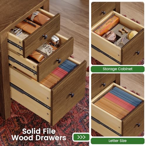 Solid Pine Wood Computer Desk, view 6