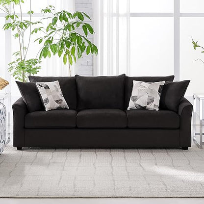 New Classic Furniture Sylvie Polyester Upholstered Sofa in Dark Gray
