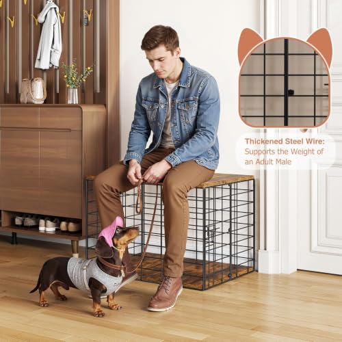 24 Inch Small Dog Crate Furniture, view 6