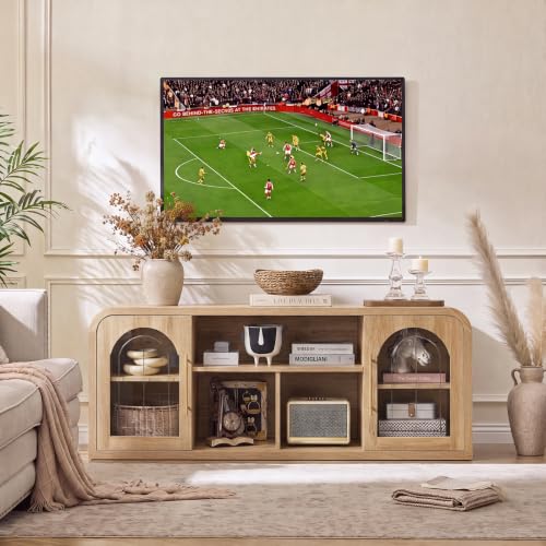 Curved TV Stand for TVs Up to 65", Modern Entertainment Center, view 4
