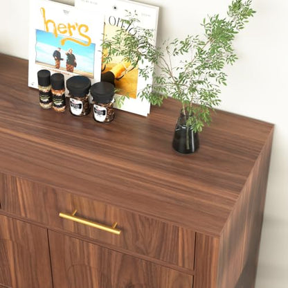 Sideboard Buffet Cabinet with 3 Drawers, view 5