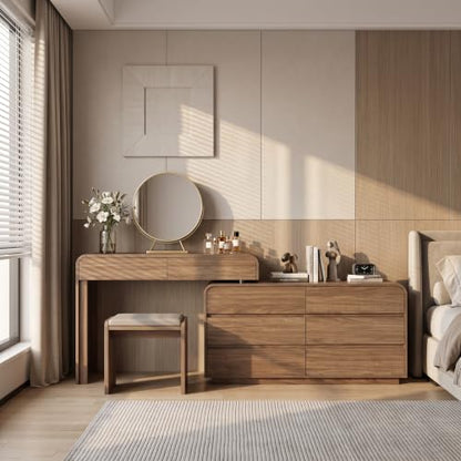Tessa Modern Makeup Vanity Desk with 8 Drawers, view 5