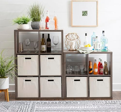 Home Decor Dawes 4 Cabinet Grey Cubby Storage