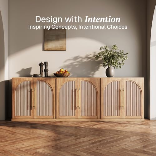 Set of 3 Jagger Sideboard Buffet Cabinet - Camel, view 4