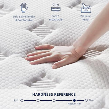 14 Inch Medium Firm King Size Mattress [Upgraded] King Hybrid Mattresses, view 5