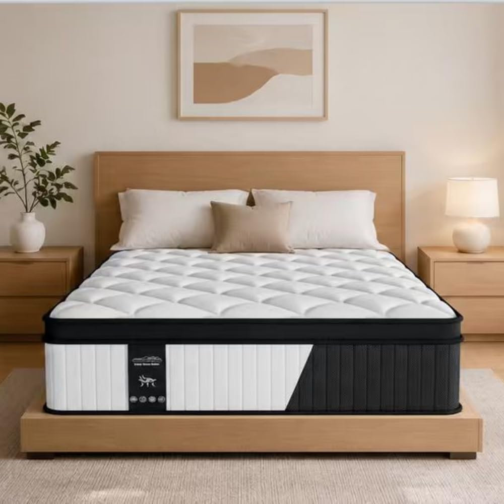 Full Size Mattress 10 Inch Medium Firm, Hybrid Mattress
