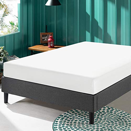 Curtis Upholstered Platform Bed Frame, Mattress Foundation, Wood Slat Support, view 6