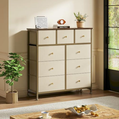 9 Drawer Dresser for Bedroom, Storage Organizer Chest of Drawers, view 4