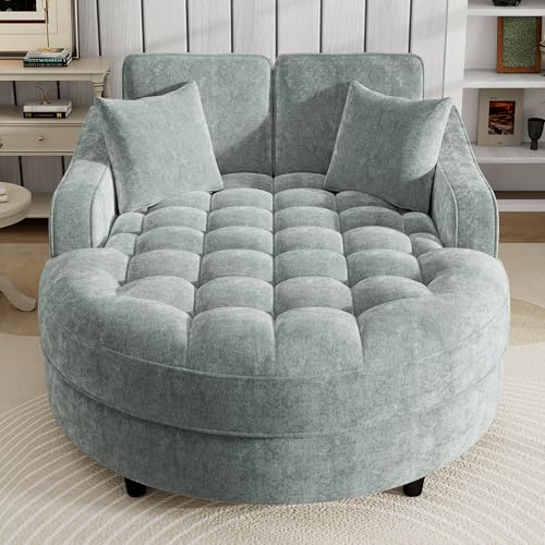 55" Modern Chaise Lounge Sofa Bed, view 4