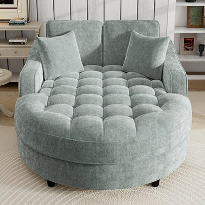 55" Modern Chaise Lounge Sofa Bed, view 4