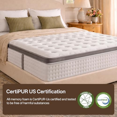 12 Inch Queen Mattress, Hybrid Mattress in a Box, view 8