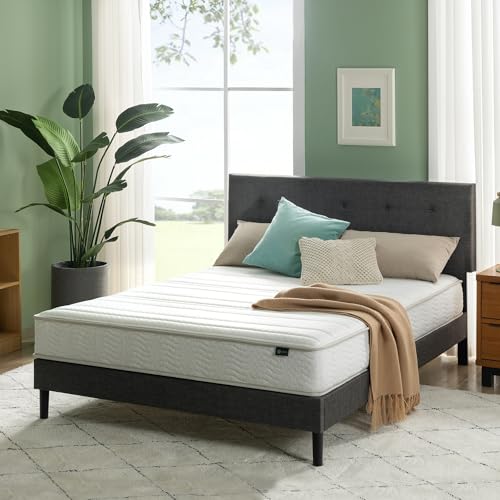Zinus 8 Inch Foam and Spring Hybrid Mattress [New Version], Full, Fiberglass Free, Medium Firmness, Durable Support, Certified Safe Foams & Fabric, Mattress in A Box