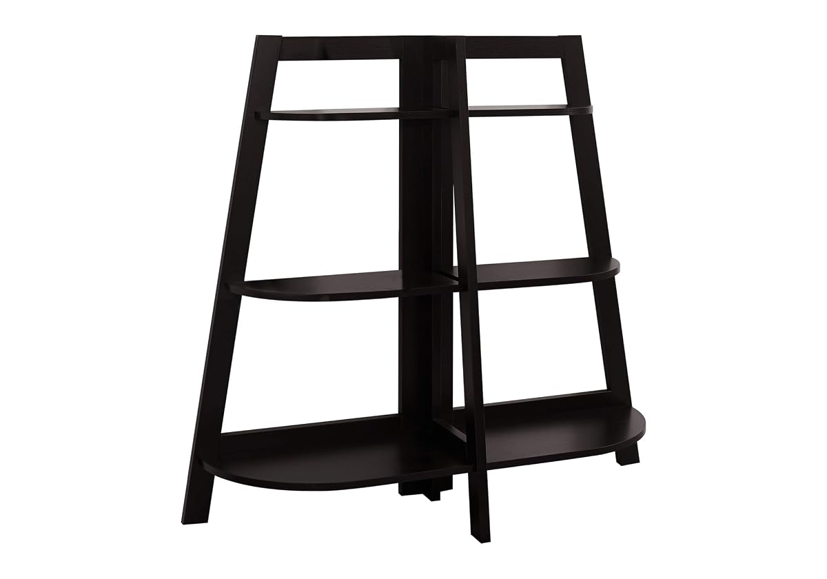 Bookshelf, Bookcase, Etagere, 3 Tier, 48" h, Office, Bedroom, Brown Laminate