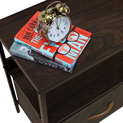 TV Stand Dresser with 2 Drawers - Television Riser Chest with Storage - Bedroom, Living Room, Closet, & Dorm Furniture