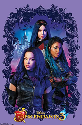 Disney Descendants 3 - Group Wall Poster, 22.375" x 34", Premium Unframed Version