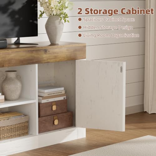 Farmhouse TV Stand for 65 Inch TV, Entertainment Center, view 5