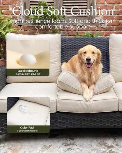 5 Pieces Outdoor Patio Furniture Set, view 5