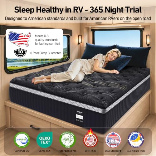 12 Inch RV Short Queen Mattress, view 4
