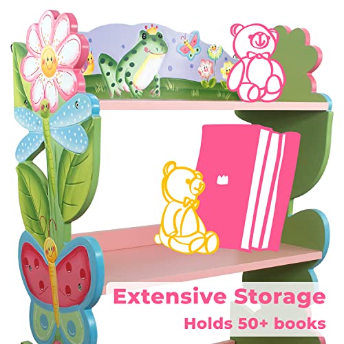 Magic Garden Multi-Tiered Wooden Children's Bookshelf, view 5