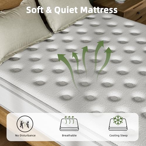 Twin Mattress 10 Inch, Hybrid Spring Mattress, Medium Firm, view 7