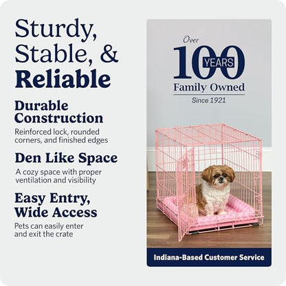 Midwest 24-Inch Pink Single Door iCrate, for Small Breeds, 12-20 lbs, view 6