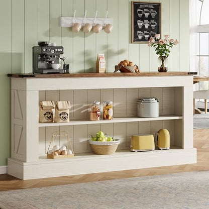 Tribesigns TV Stand, Farmhouse TV Stand for 50-70 Inches TVs, view 7