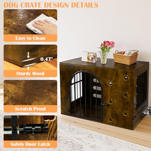 Dog Crate Furniture for Small Medium Dogs, view 3